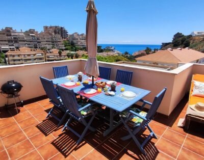 2 Bedroom Penthouse with a terrace, BBQ, pools and sea view